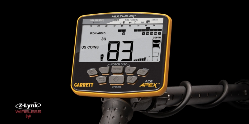 Garrett Ace APEX fémkereső műszer wireless fejhallgatóval