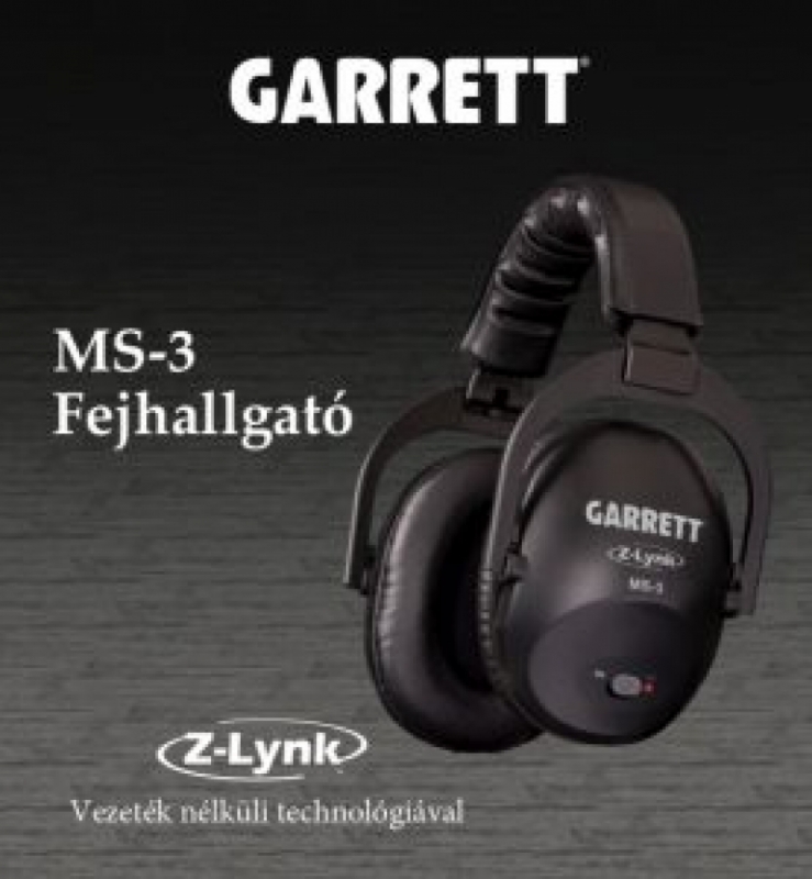 Garrett MS3 wireless fémkereső fejhallgató